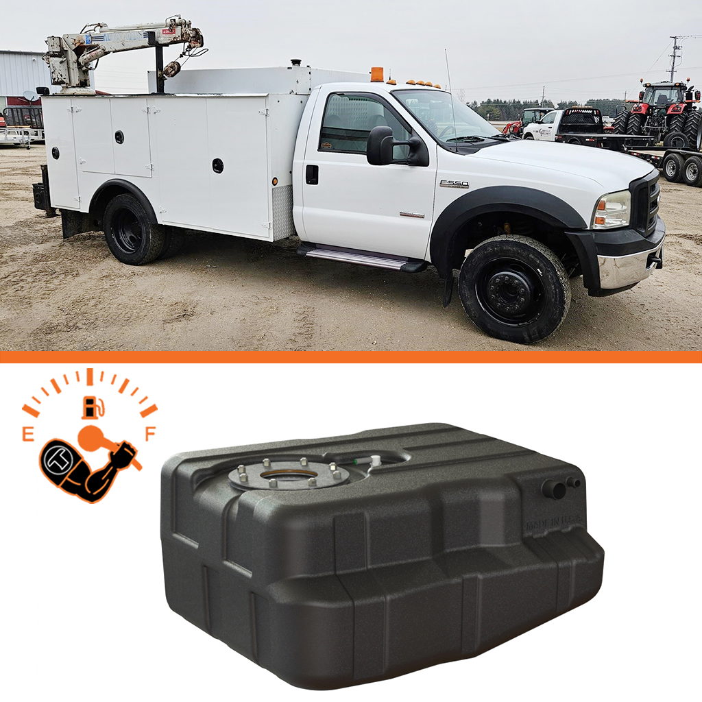 Titan Fuel Tanks 40 Gallon After-Axle Tank for Ford Chassis Cabs