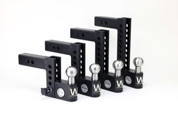 Weigh Safe Aero Hitch Adjustable Ball Mount - 4" Drop Hitch, 2" Shank AWS4-2, view 4