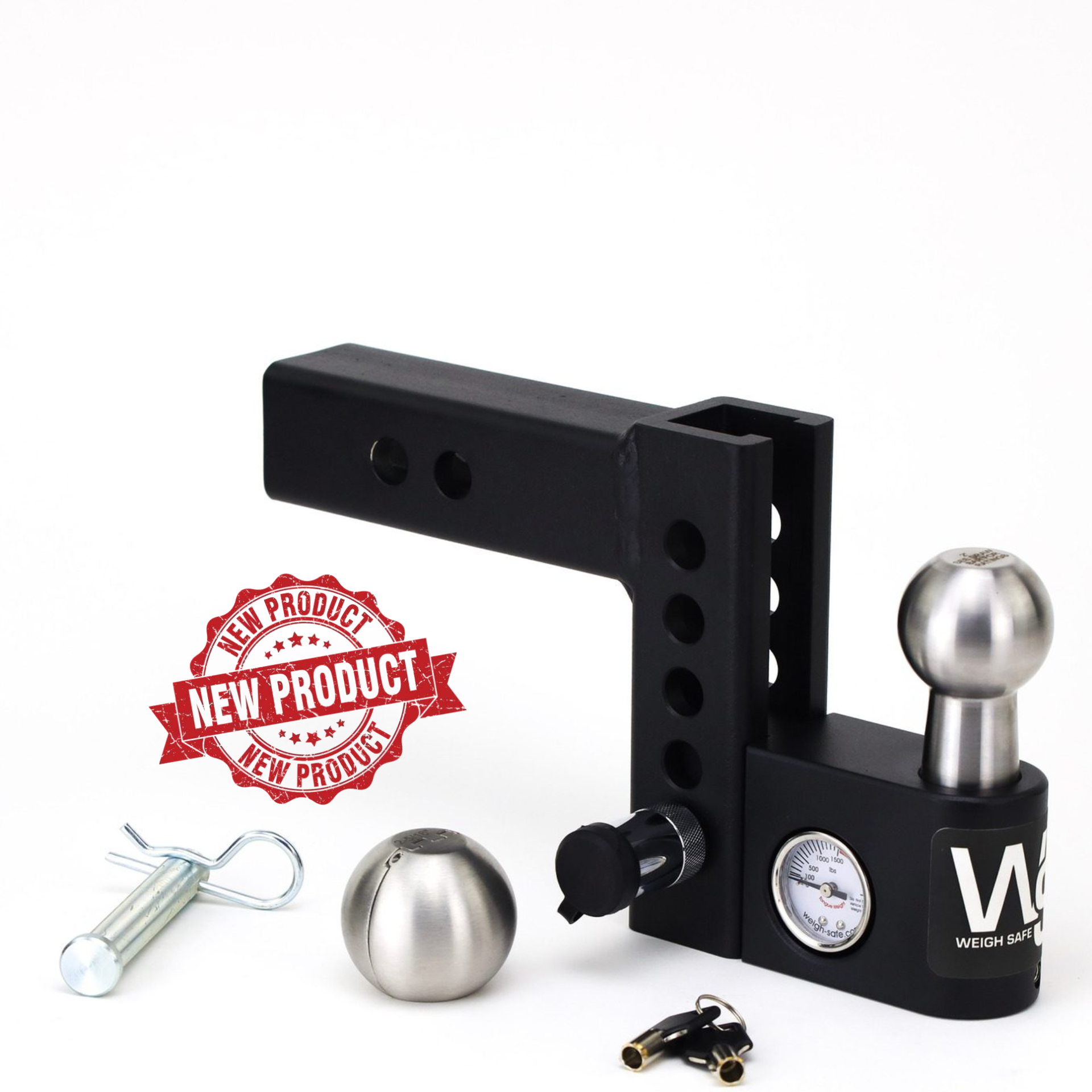 Weigh Safe Weigh Safe Aero Hitch Adjustable Ball Mount - 4" Drop Hitch, 2" Shank AWS4-2