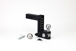 Weigh Safe Aero Hitch Adjustable Ball Mount - 6" Drop Hitch, 2" Shank AWS6-2, view 2