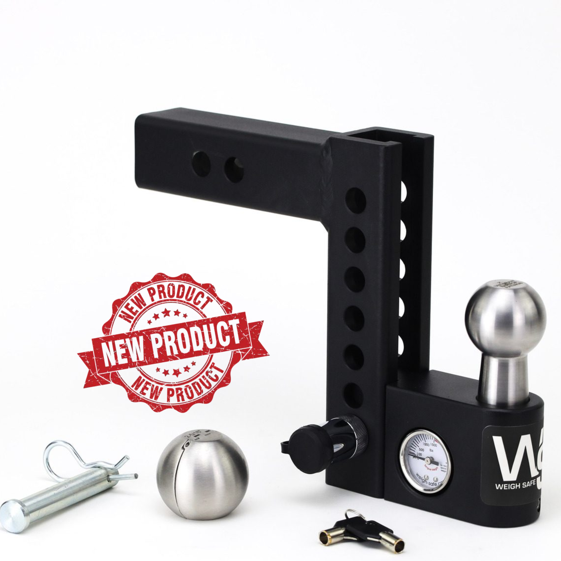 Weigh Safe Weigh Safe Aero Hitch Adjustable Ball Mount - 6" Drop Hitch, 2" Shank AWS6-2
