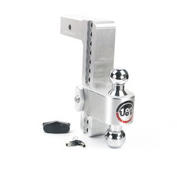 Weigh Safe 180 Hitch - Drop Hitch w/Chrome Steel Combo Ball - 10" Drop for 2.5" Shank CTB10-2.5, view 6