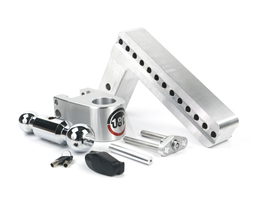 Weigh Safe 180 Hitch - Drop Hitch w/Chrome Steel Combo Ball - 10" Drop for 2.5" Shank CTB10-2.5, view 5