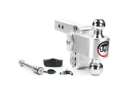 Weigh Safe 180 Hitch - Drop Hitch w/Chrome Combo Ball - 4" Drop for 2" Shank w/Hitch Pin CTB4-2-KA, view 6