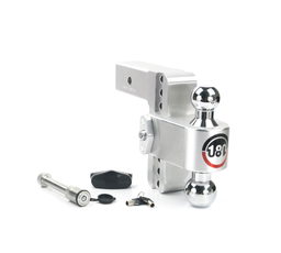 Weigh Safe 180 Hitch - Drop Hitch w/Chrome Combo Ball - 6" Drop for 2.5" Shank w/Hitch Pin CTB6-2.5-KA, view 6