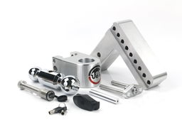 Weigh Safe 180 Hitch - Drop Hitch w/Chrome Combo Ball - 6" Drop for 2.5" Shank w/Hitch Pin CTB6-2.5-KA, view 5