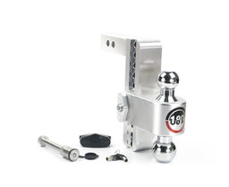 Weigh Safe 180 Hitch - Drop Hitch w/Chrome Combo Ball - 8" Drop for 2" Shank w/Hitch Pin CTB8-2-KA, view 6