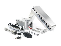 Weigh Safe 180 Hitch - Drop Hitch w/Chrome Combo Ball - 8" Drop for 2" Shank w/Hitch Pin CTB8-2-KA, view 5