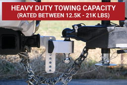 Weigh Safe 180 Hitch - Drop Hitch w/Chrome Combo Ball - 4" Drop for 2" Shank CTB4-2