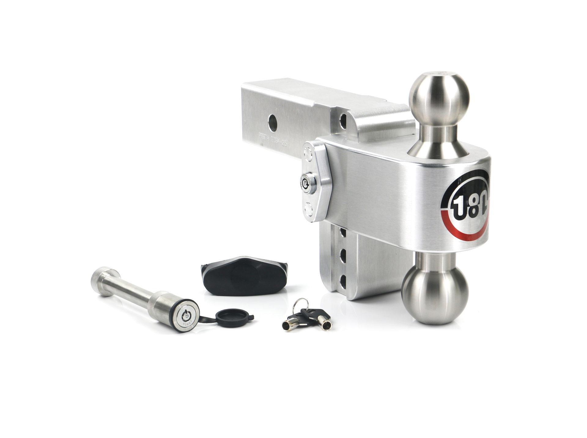 Weigh Safe Weigh Safe 180 Hitch - Drop Hitch w/SS Combo Ball -  4" Drop for 2.5" Shank w/Hitch Pin LTB4-2.5-KA