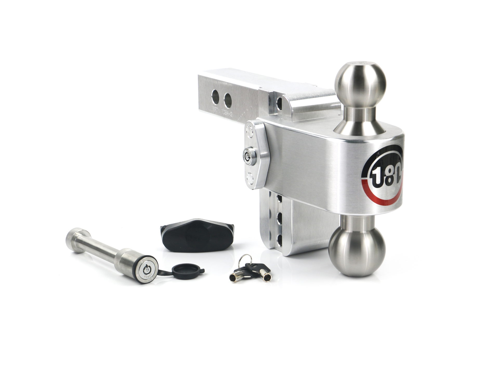 Weigh Safe Weigh Safe 180 Hitch - Drop Hitch w/SS Combo Ball -  4" Drop for 2" Shank w/Hitch Pin LTB4-2-KA
