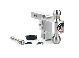 Weigh Safe 180 Hitch - Drop Hitch w/SS Combo Ball - 4" Drop for 2" Shank w/Hitch Pin LTB4-2-KA