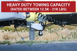 Weigh Safe 180 Hitch - Drop Hitch w/SS Combo Ball - 8" Drop 2" Shank w/Hitch Pin LTB8-2-KA, view 4