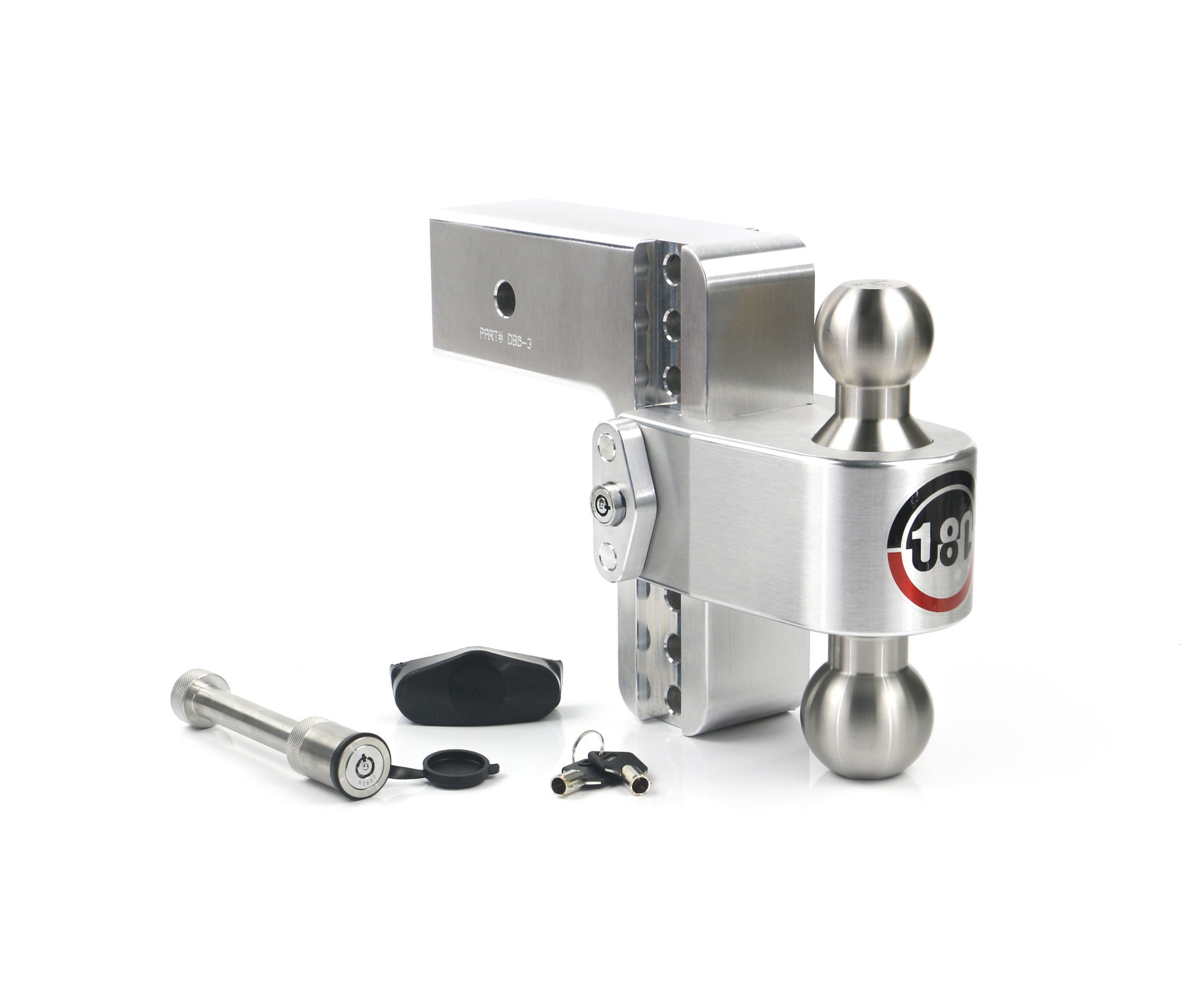 Weigh Safe Weigh Safe 180 Hitch - Drop Hitch w/SS Combo Ball -  6" Drop for 3" Shank w/Hitch Pin LTB6-3-KA