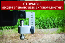 Weigh Safe 180 Hitch - Drop Hitch w/SS Combo Ball - 8" Drop 2" Shank w/Hitch Pin LTB8-2-KA, view 6