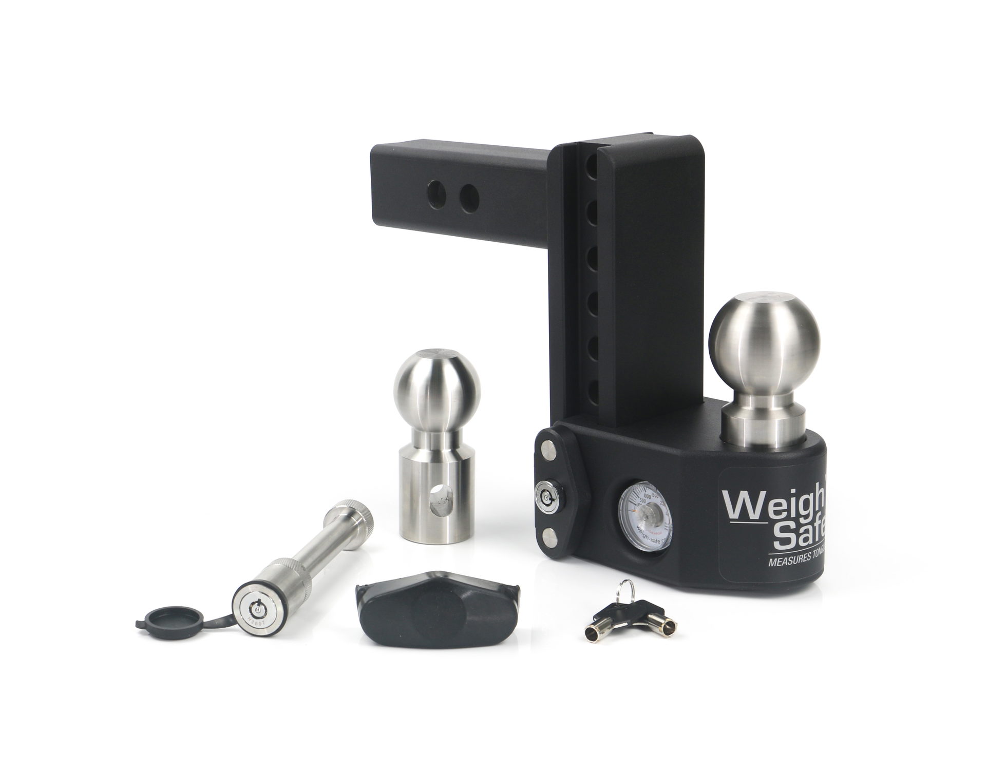 Weigh Safe Weigh Safe Steel Weigh Safe Adjustable Drop Hitch - 6" Drop & 2" Shank w/ Hitch Pin Lock SWS6-2-KA