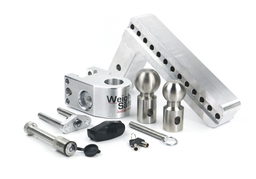 Weigh Safe Adjustable Drop Hitch - 10" Drop for 2.5" Shank w/Hitch Lock Pin WS10-2.5-KA, view 2