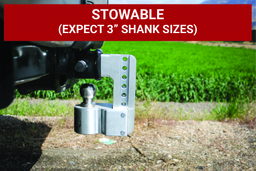 Weigh Safe Weigh Safe Adjustable Drop Hitch - 8" Drop for 2" Shank w/Hitch Lock Pin WS8-2-KA, view 6