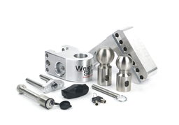 Weigh Safe Adjustable Drop Hitch - 4" Drop for 2" Shank w/Hitch Lock Pin WS4-2-KA, view 2
