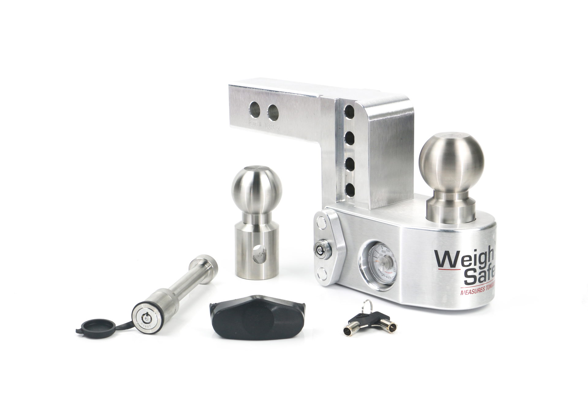 Weigh Safe Weigh Safe Weigh Safe Adjustable Drop Hitch - 4" Drop for 2" Shank w/Hitch Lock Pin WS4-2-KA