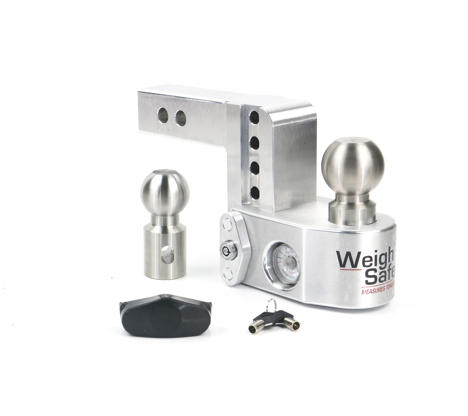 Weigh Safe Weigh Safe Weigh Safe Adjustable Drop Hitch - 4" Drop for 2" Shank WS4-2
