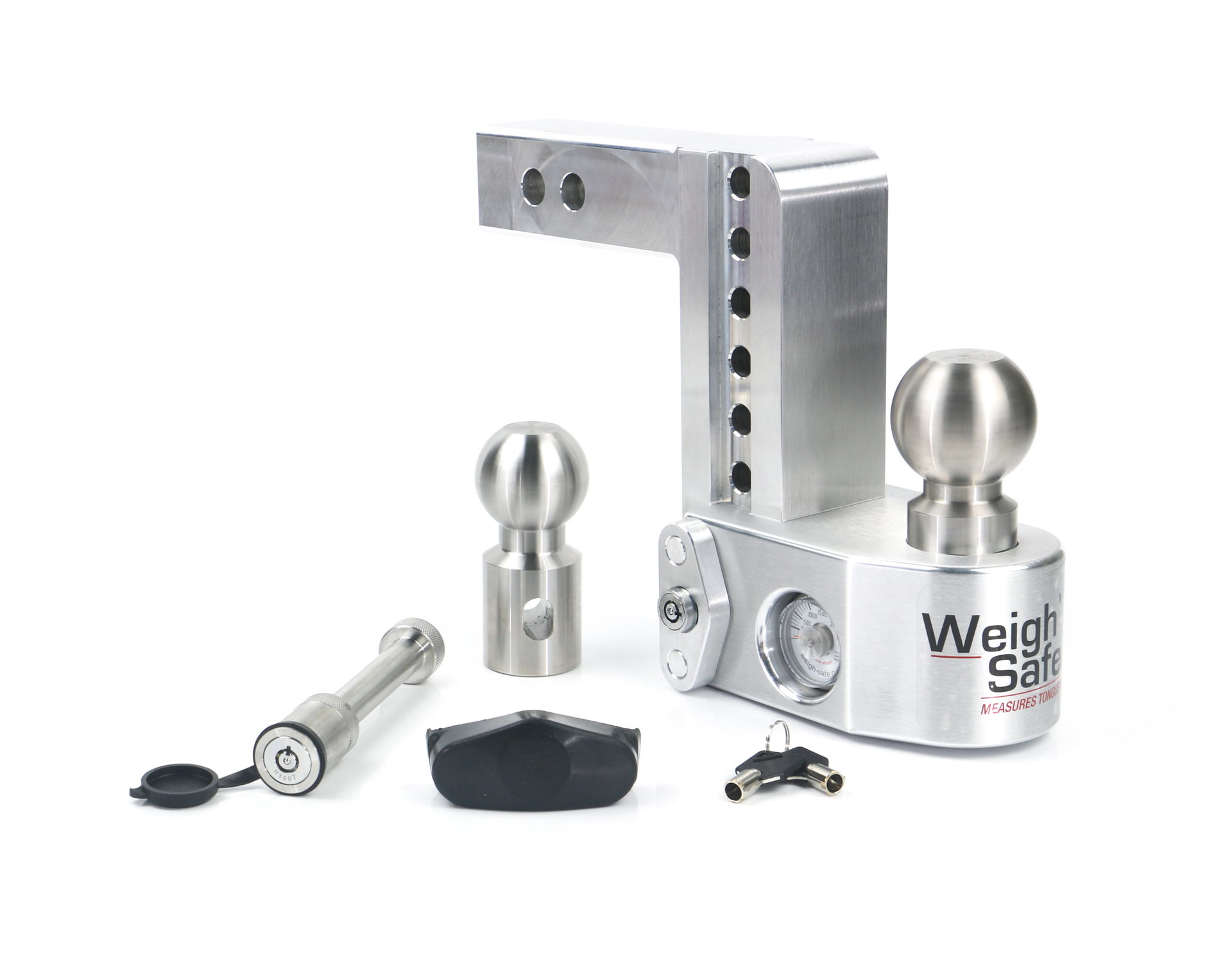Weigh Safe Weigh Safe Weigh Safe Adjustable Drop Hitch - 6" Drop for 2" Shank w/Hitch Lock Pin WS6-2-KA
