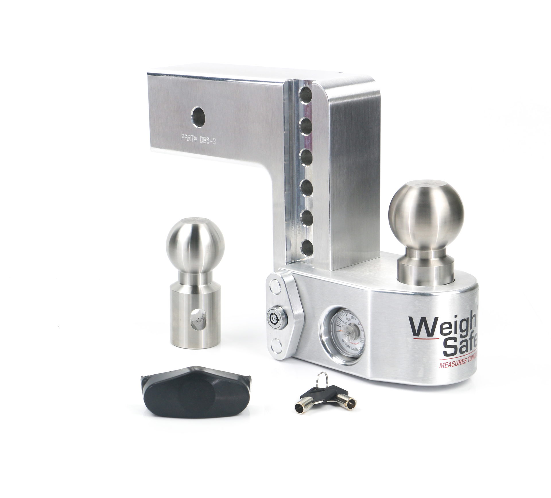 Weigh Safe Weigh Safe Weigh Safe Adjustable Drop Hitch - 6" Drop for 3" Shank WS6-3