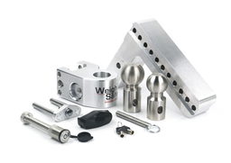 Weigh Safe Adjustable Drop Hitch - 8" Drop for 2.5" Shank w/Hitch Lock Pin WS8-2.5-KA, view 2