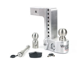 Weigh Safe Adjustable Drop Hitch - 8" Drop for 2.5" Shank w/Hitch Lock Pin WS8-2.5-KA