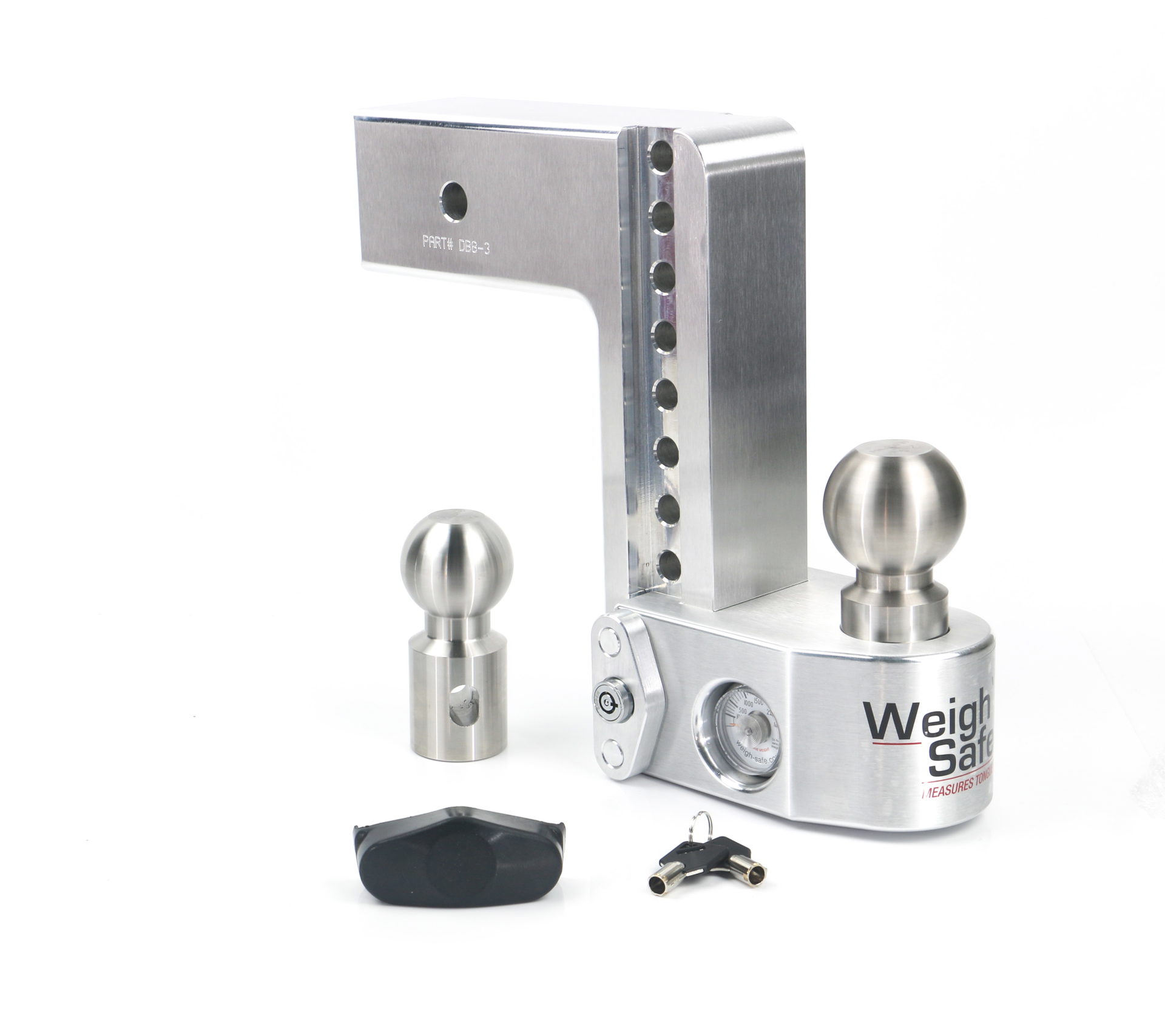 Weigh Safe Weigh Safe Weigh Safe Adjustable Drop Hitch - 8" Drop for 3" Shank WS8-3