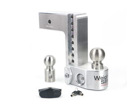 Weigh Safe Adjustable Drop Hitch - 8" Drop for 3" Shank WS8-3